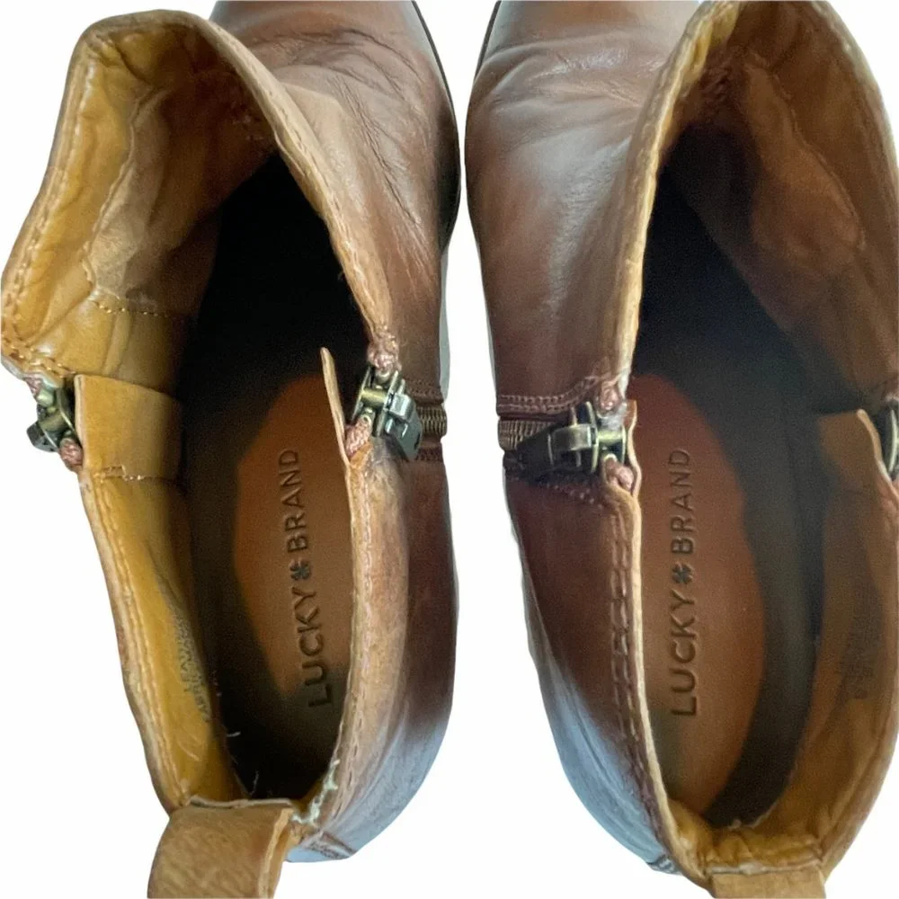 LUCKY Brand Bootie Side Zip 8.5 - Picture 11 of 12